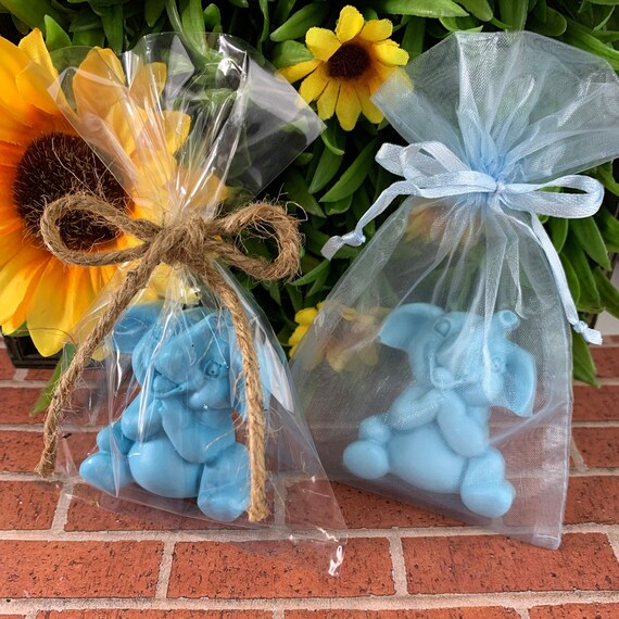 20 Elephant Soap Favors, Baby Elephant Baby Shower Boy Baby Shower