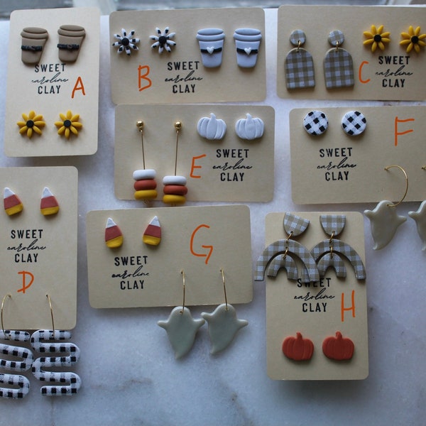 Halloween Sets - Handmade Polymer Clay Earrings