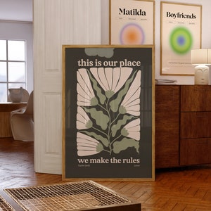AMANTE, Poster di Taylor Swift, Stampa artistica dell'amante, Taylor Swiftie Merch, Taylor Swift Decor Wall Art, Regalo Swiftie, Matisse Flower Art Wall, Nero