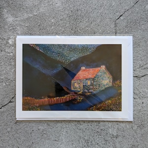 Carte de voeux vierge Starry Night Bothy 5 x 7.