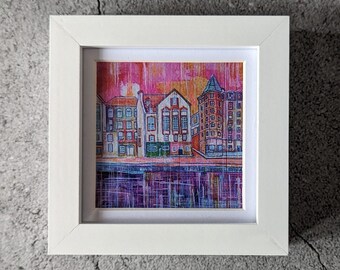 Leith Shore, Edinburgh. Framed mini print.