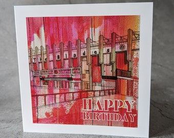 Sheffield United birthday card. Bramall Lane Stadium.