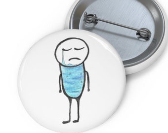 Drowning In Tears Mental Health Expression Pin