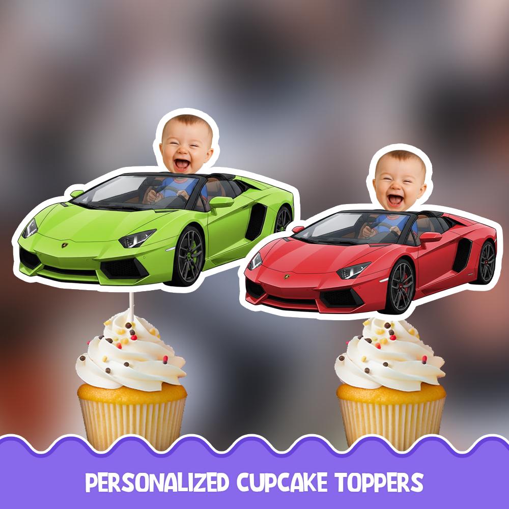 Cakecery Ferrari - Decoración de imagen de pastel comestible personalizada para pastel de cumpleaños, 1/4 hoja Cakecery Ferrari - Decoración de imagen de pastel comestible personalizada para pastel de cumpleaños, 1/4 hoja