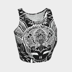 Athletic Crop Top Grateful Dead