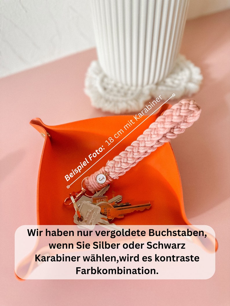 Personalisierte Geschenkboxen für Ihre Lieben, handgemachte Makramee-Schlüsselanhänger mit Buchstabenanhänger, personalisiertes Valentinstagsgeschenk für sie Bild 8