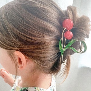 Elegante Haarkrallen für Frauen, Blumen Haarschmuck, Tulpen Haarspangen, Haarschmuck Geschenk für Frauen, Sommer Haarspangen, Valentinstag Geschenk D1