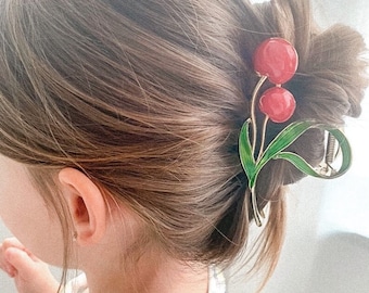 Elegante Haarkrallen für Frauen, Blumen Haarschmuck, Tulpen Haarspangen, Haarschmuck Geschenk für Frauen, Sommer Haarspangen, Valentinstag Geschenk