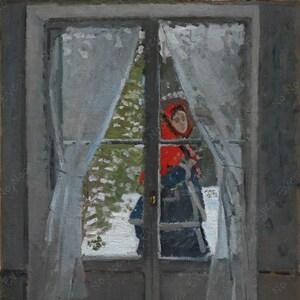 Monet, The Red Kerchief, c. 1868-73. Giclee Quality Fine Art Print.