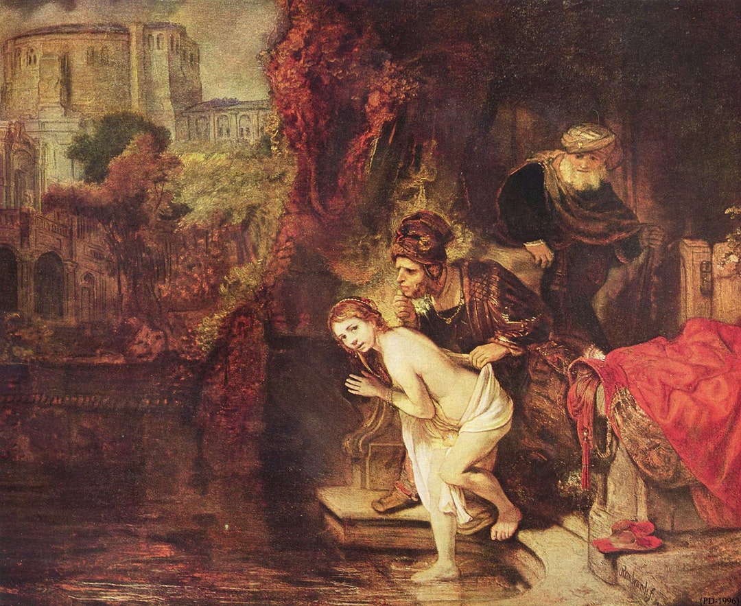 Rembrandt, Susanna and the Elders. 1647. Reproduction via