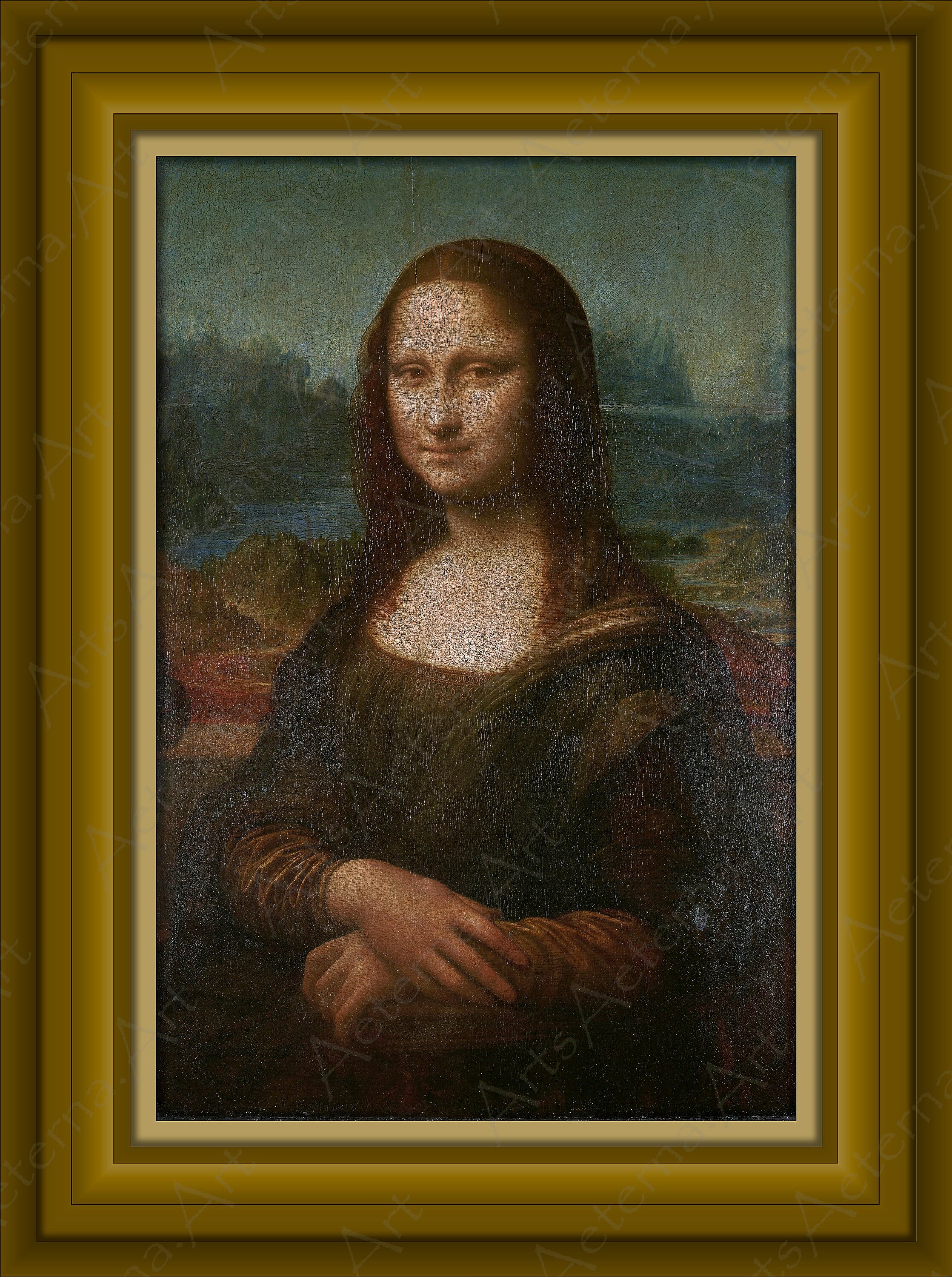 ダ・ヴィンチ、レオナルド。モナ・リザ、c. 1503～1505年、高解像度 