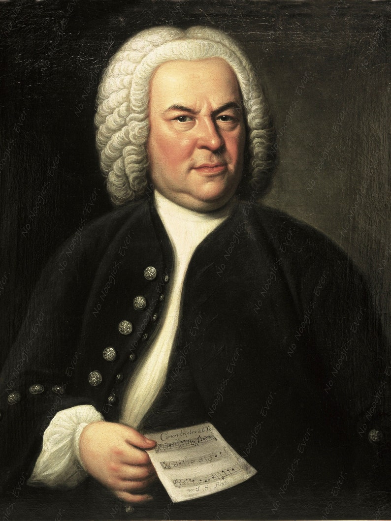 Johann Sebastian Bach Portrait by Elias Gottlob Haussmann 1748