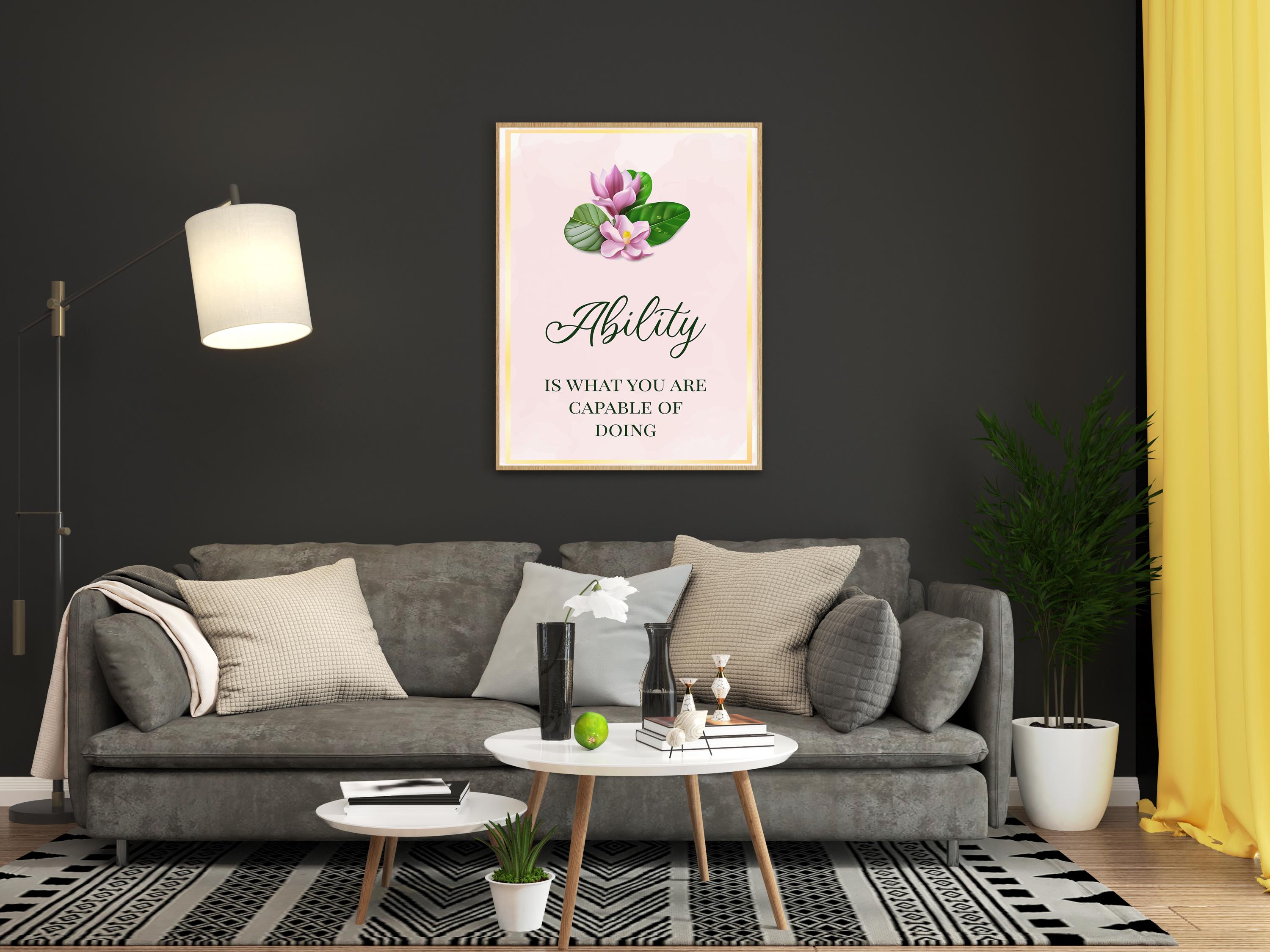 Floral Motivational Wall Art Set: Positive Quote Prints (digital ...