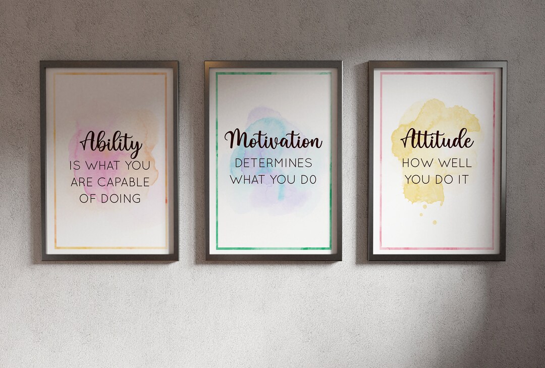 Inspirational Quote Art Prints, Set of 3 (digital Download) - Etsy