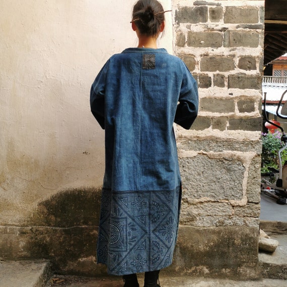Batik Hand Dyed Chinese Miao People Handmade Wax … - image 7