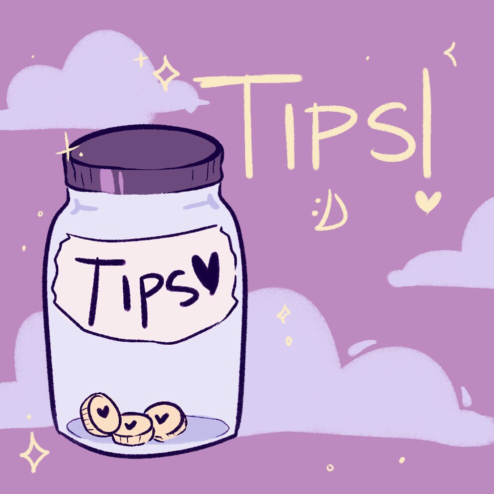 Tip jar Etsy