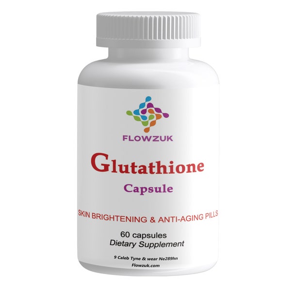 L Glutathione Capsules with Collagen and Vitamin C Natural Light Brightening Complexion Supplement 2 Month supply