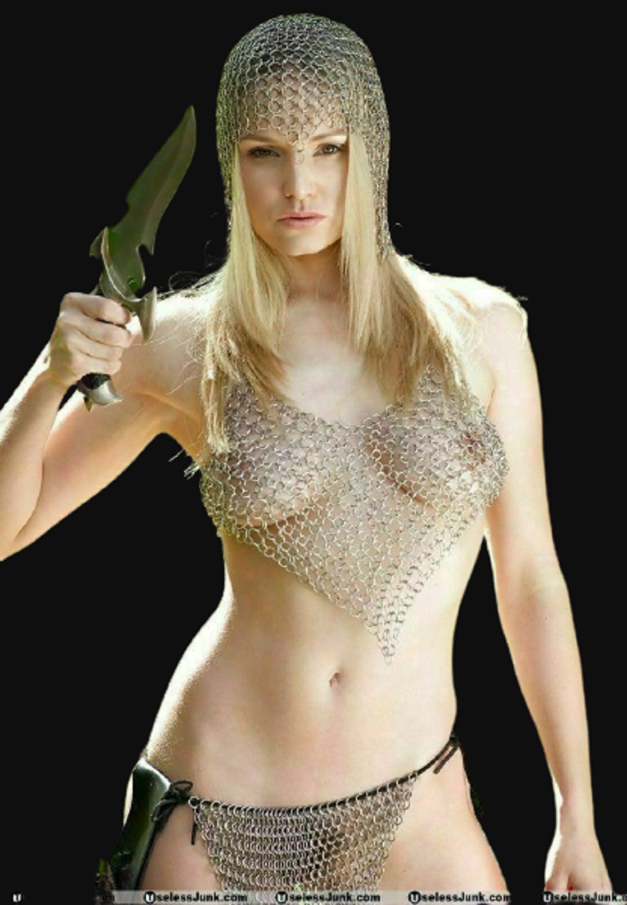 Chainmail Bra & Panti and Hood Set for Women - Etsy Sweden