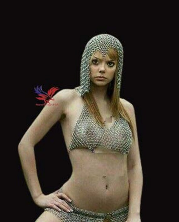 Chainmail Bra \u0026 Panti and Hood Set for 
