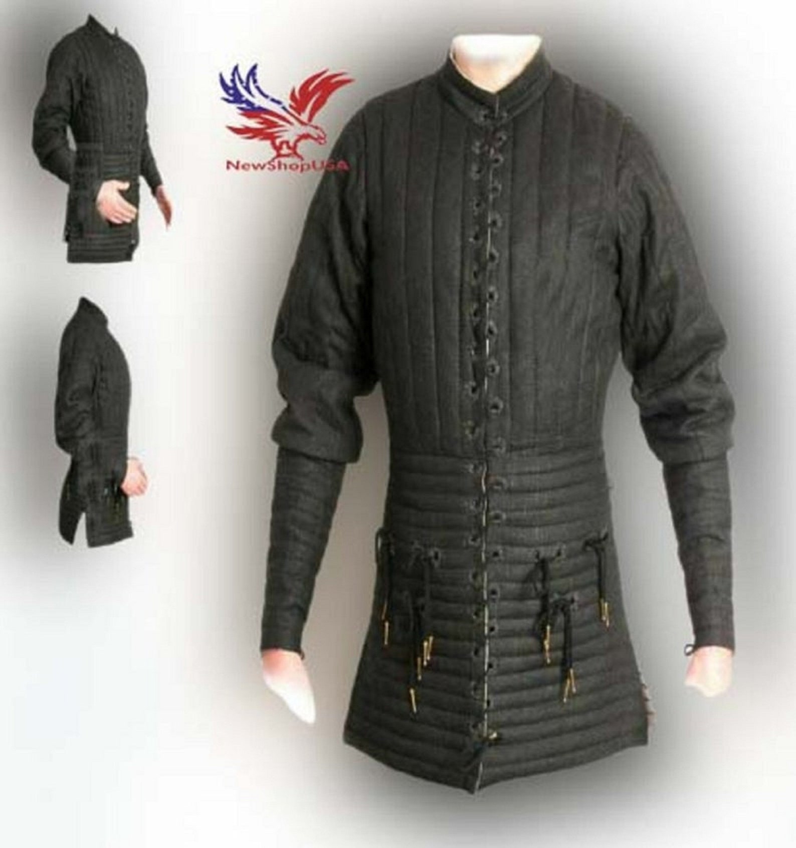 Medieval Gambeson Thick Padded Jacket Armor Cotton Fabrics for - Etsy