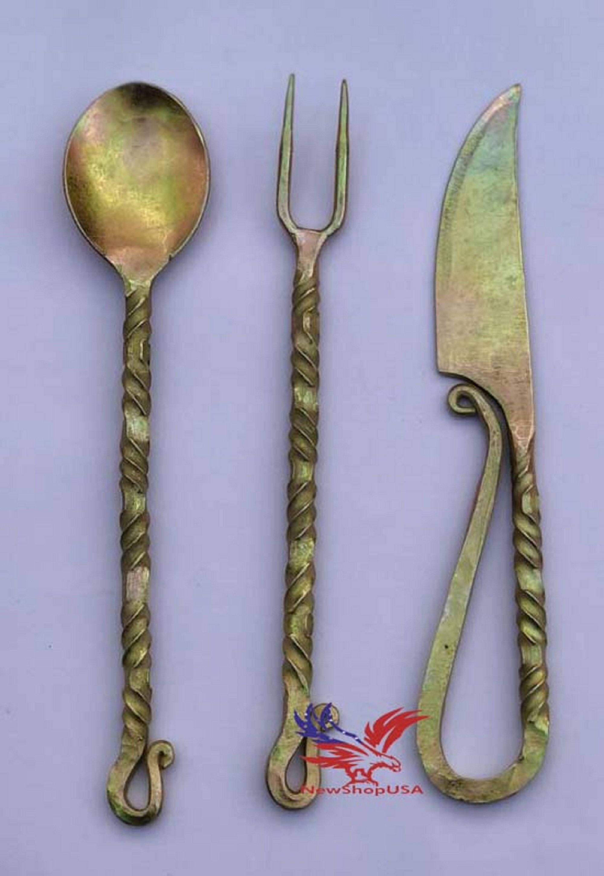 Medieval Cutlery Set, Hand-forged 4209 