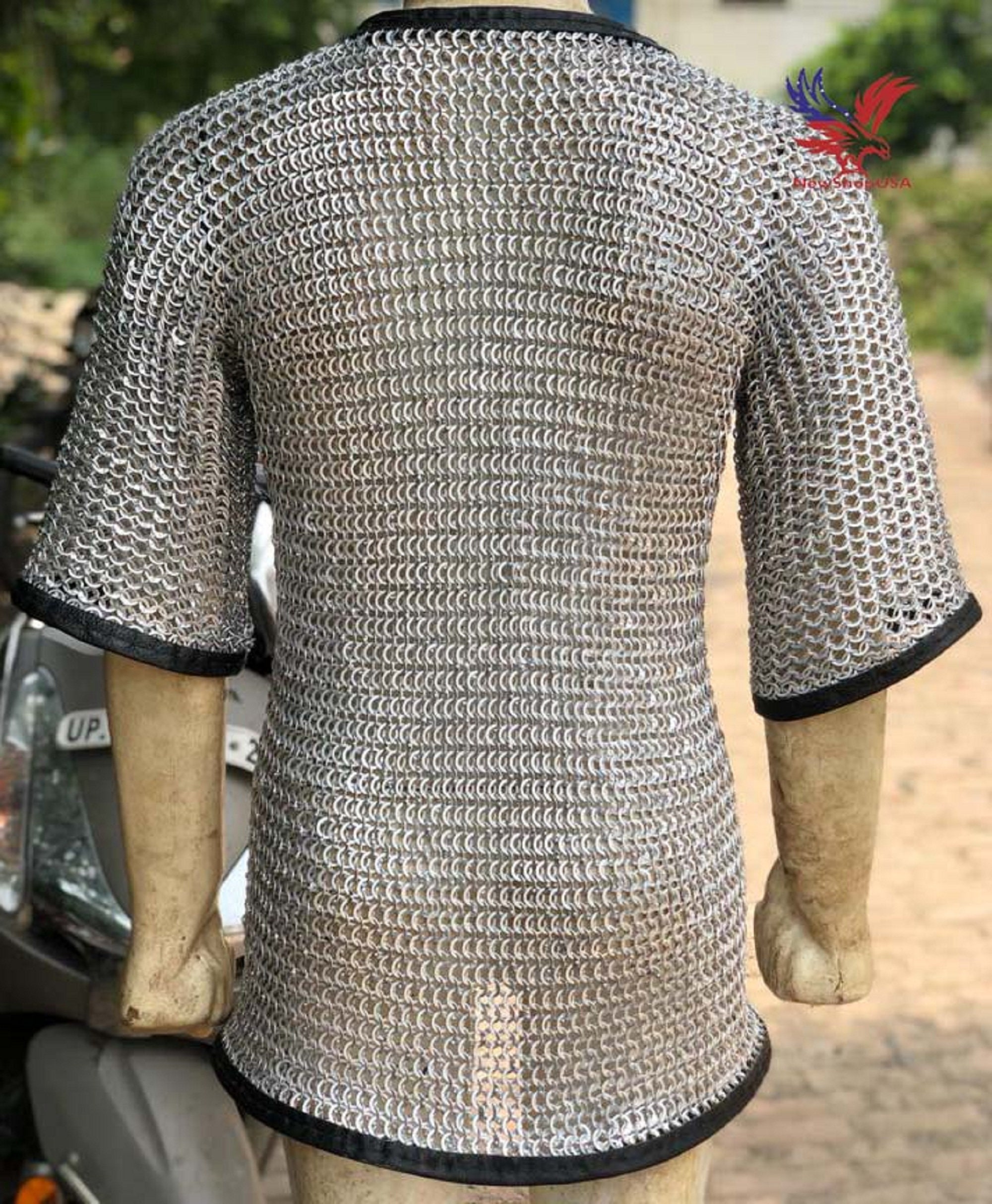 Aluminium Chainmail Shirt 9 Mm Flat Riveted With Washer Open Etsy