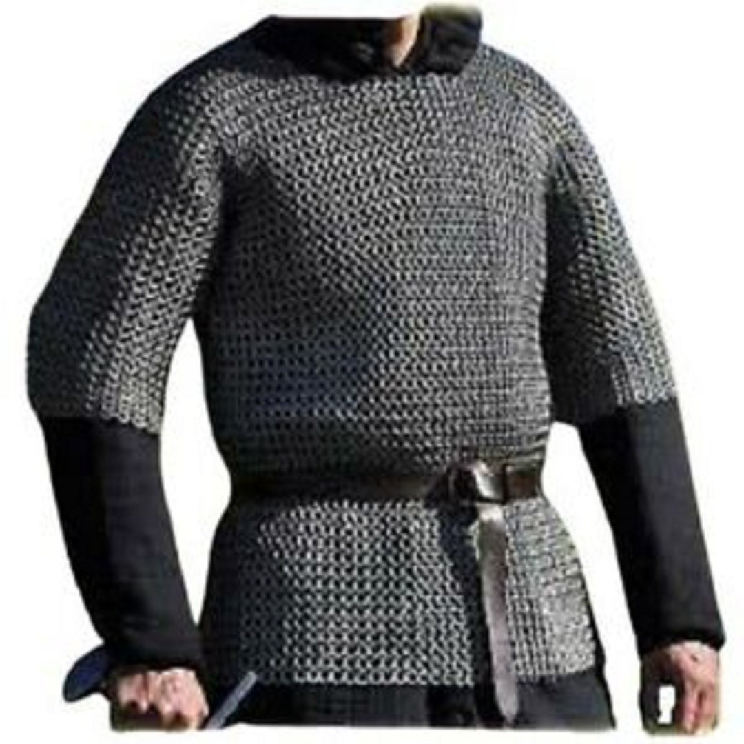 8mm Flat Riveted With Flat Warser Chainmail Shirt Half Sleeve - Etsy