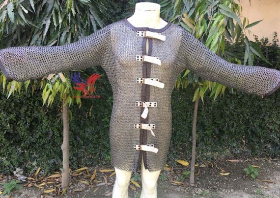 Flat Riveted With Washer 9 Mm Chainmail Shirt Armour Open - Etsy