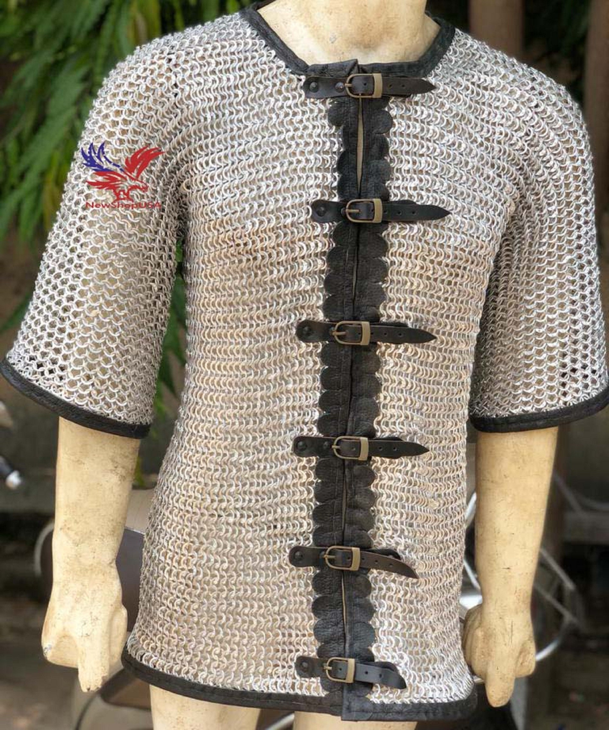 chainmail print t shirt