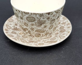 Chintz antiguo de Stoke on Trent, Inglaterra, Ridgways, siglo XIX