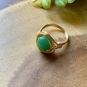 Wire Wrapped Gemstone Rings|Handcrafted|Trending|Statement Ring|High Quality Crystal|Tarnish Resistant