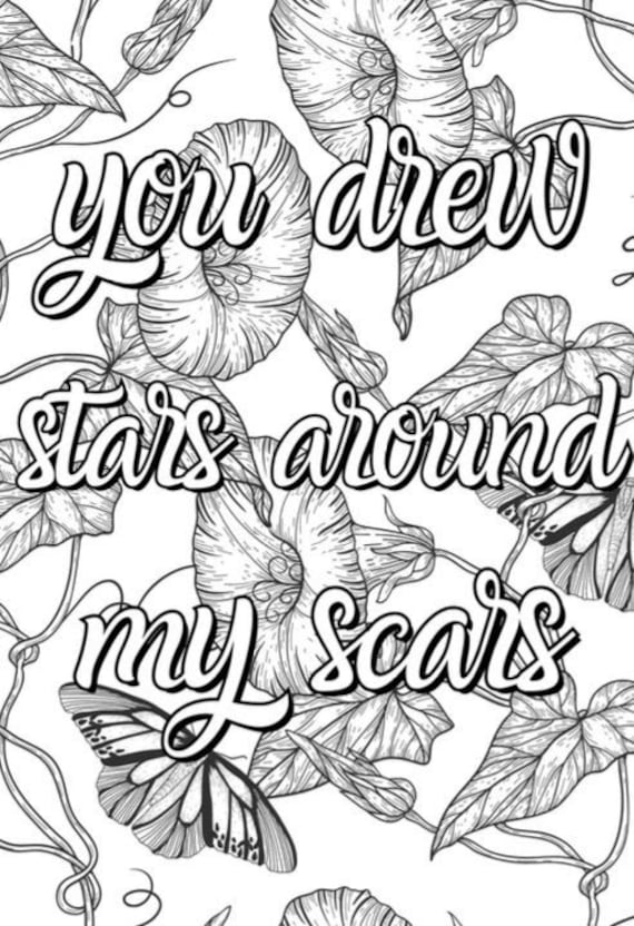 Taylor Swift Lyric Colouring Pages Digital Download/print at Home 