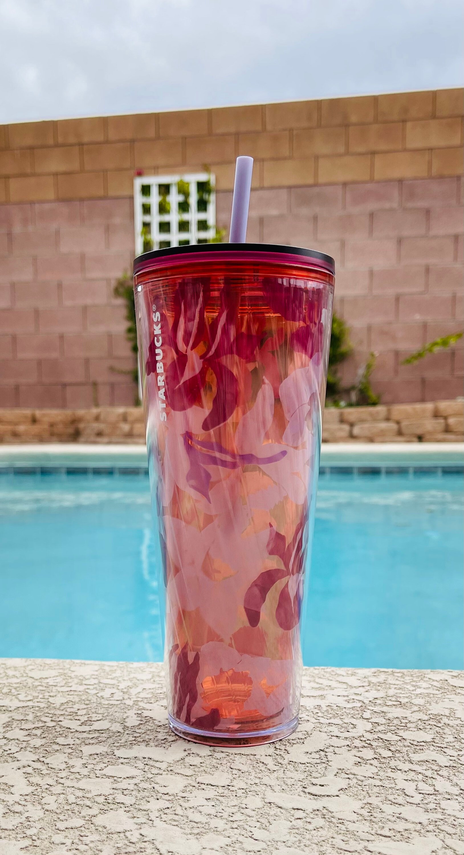 Starbucks 2021 Spring Pink Floral Twist Flowers 24oz Tumbler Etsy