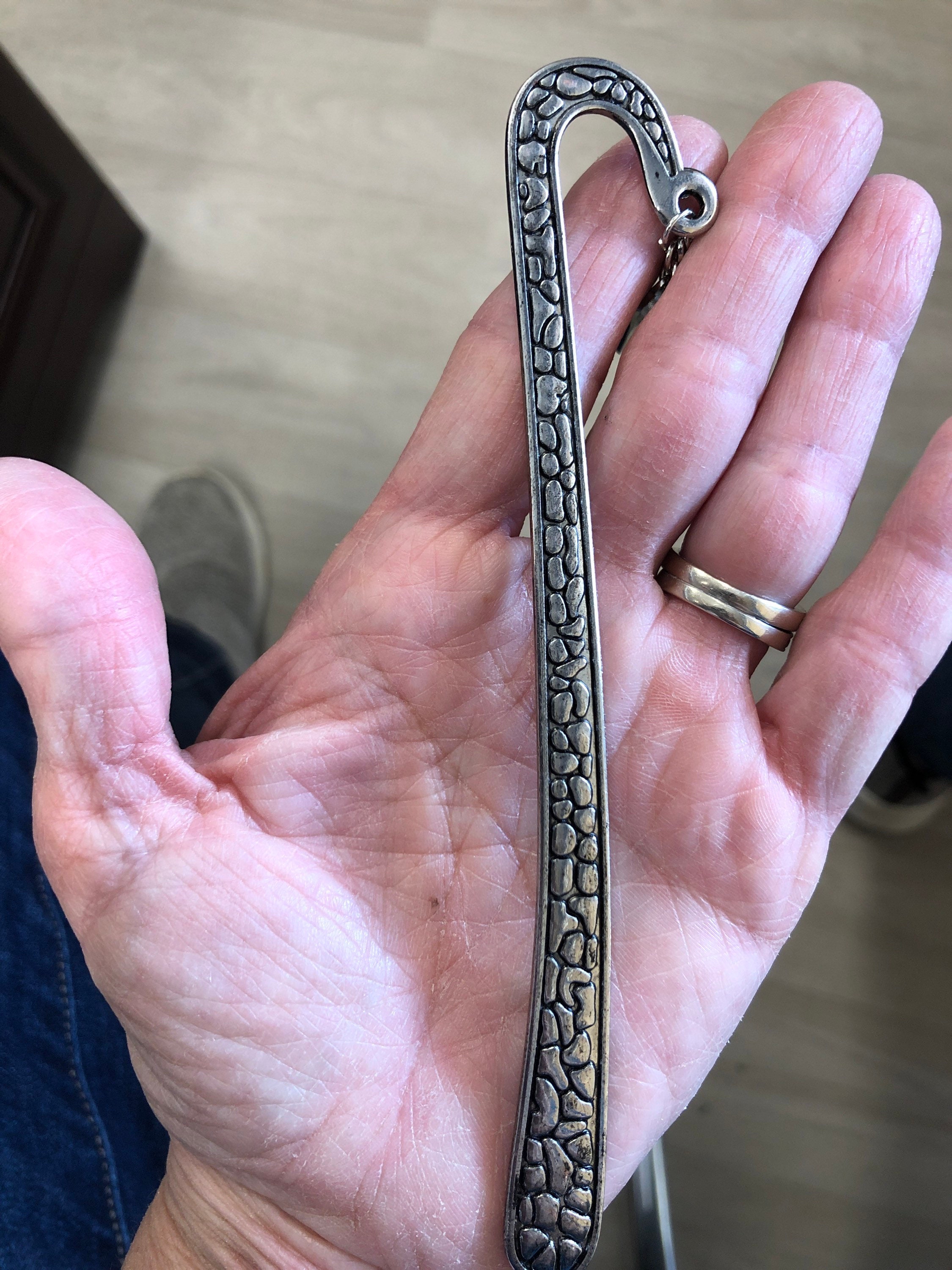 Unique Bookmark AA Recovery Bookmark Large Antique Silver Etsy