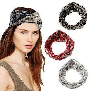 Twist knotted Headbands for Women |Yoga Headband| Soft & Stretchy Hairband |Nurse Headband