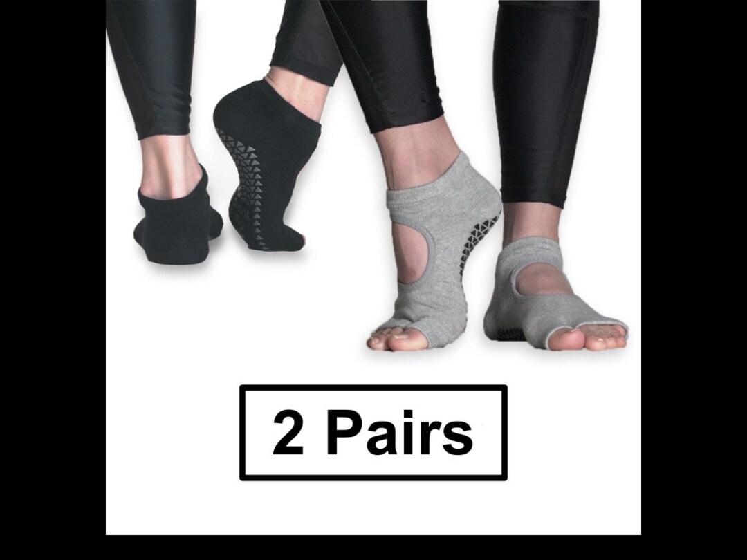Yoga Socks With Grips for Women Pilates Tan Toe Socks Women's Barre Socks Ideal for Dance