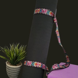 Yoga Mat Strap Carrier | Adjustable & Stretchable Yoga Strap| Fashionable Yoga Sling| Yoga Mat Holder| Yoga Gift