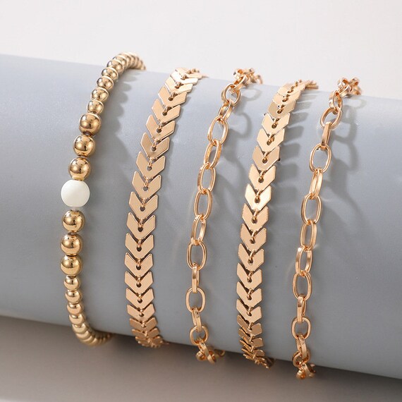 Shining Diva Fashion Jewellery Girls Gold Plated Crystal Charm Bracelets ( Golden) (rrsd8104b) : Shining Diva: Amazon.in: Jewellery