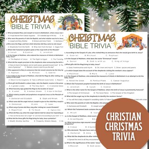 Bible Trivia Game Christmas Trivia, Church Team Building Games, Christian Games Family Reunion Games, Ice Breaker Games Youth Group Games