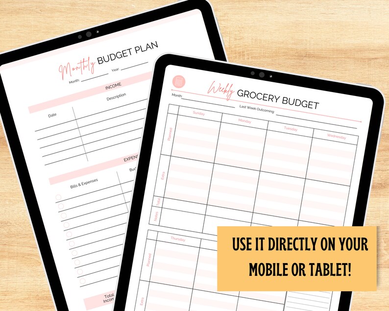 Printable Grocery List and Meal Planner Shopping List - Etsy Australia