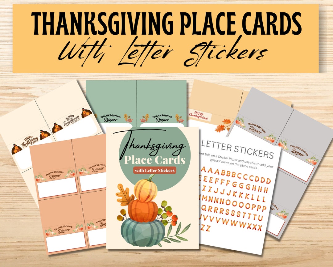 Thanksgiving Printable Place Cards - Il 1080xN.4230147765 Rp3k 