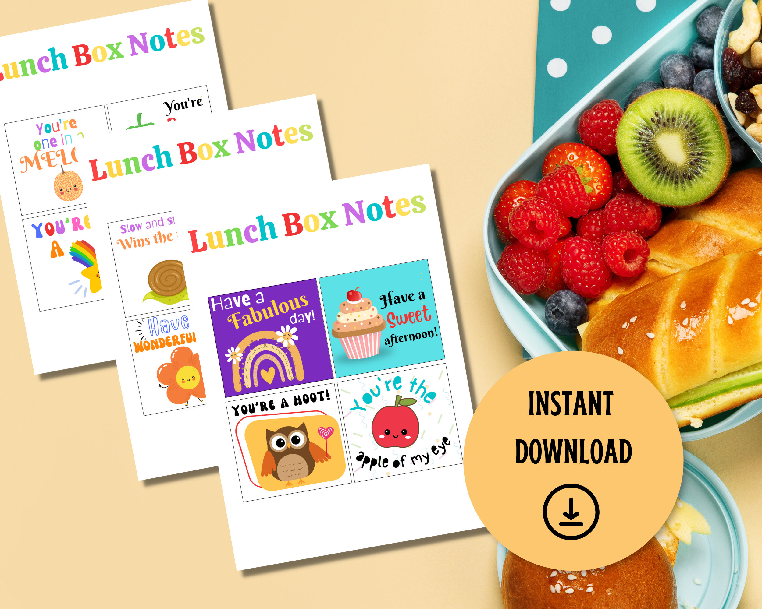 Printable Lunch Box Notes for Kids | Funny Lunch Box Cards | Lunch Box ...