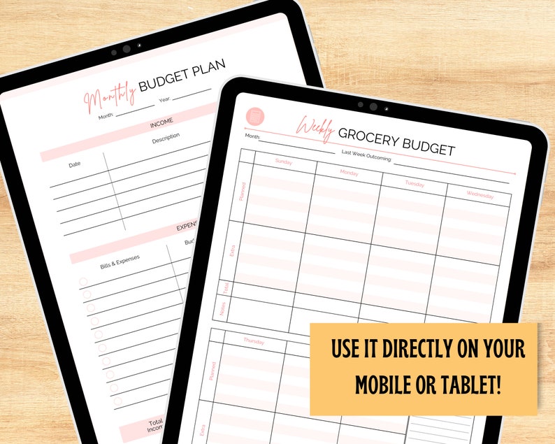Printable Grocery List and Meal Planner Grocery Shopping List Printable ...