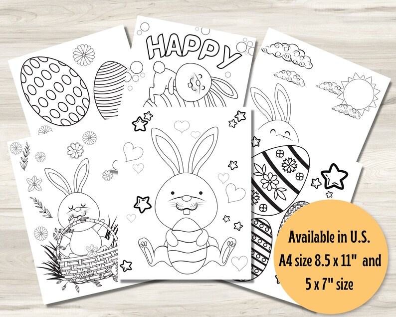 Easter Coloring Book Easter Activities for Kids, Holy Week Printable ...