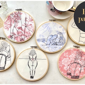 Babes set // Embroidery PDF Pattern Download 6 inch patterns