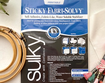 Sulky Sticky Fabri-Solvy stabilisant soluble dans l'eau