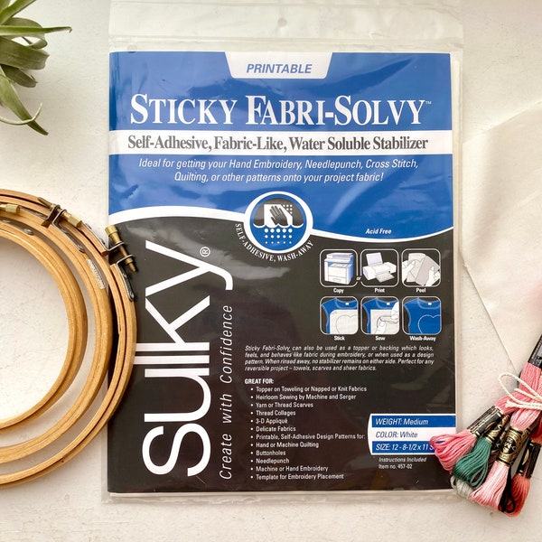 Sulky Sticky Fabri-Solvy water soluble stabilzer