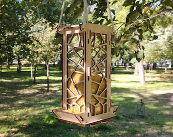 Hanging bird feeder. Unique Garden Decor