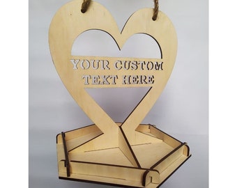 Bird feeder Heart is a unique gift for her and for him. A personalized bird feeder makes a romantic gift for Valentine's Day. Assembly kit.