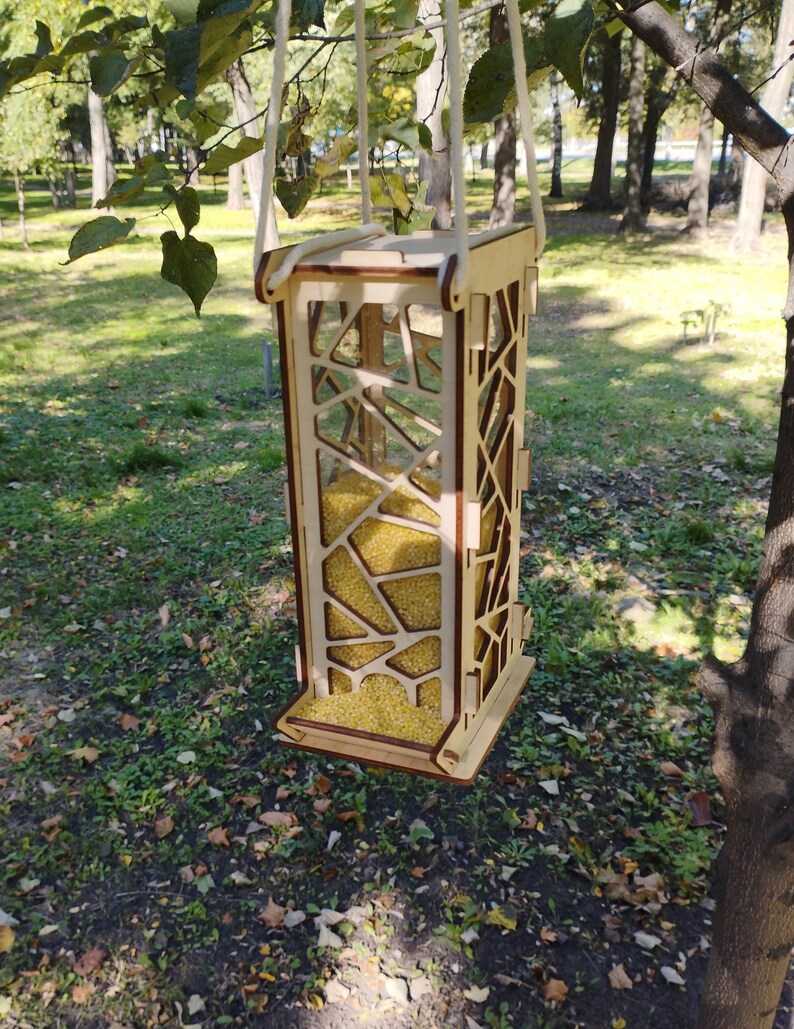 Hanging Bird Feeder. Unique Bird Feeder. Bird Feeder for the Outdoors